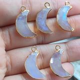 Moonstone Mini Moon Gold Necklace
