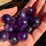 Brazilian Amethyst Mini Spheres – Healing Crystal for Intuition & Calm