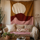 Mexican Moon Rising Blanket – Oaxaca Design