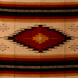 Rust Mexican Aztec Diamond Blanket – South West Sunset