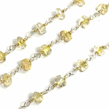 Citrine Daisy Sterling Silver Necklace – 1994
