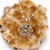 Citrine Daisy Sterling Silver Necklace – 1994
