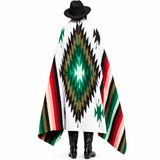 Green Mexican Aztec Diamond Blanket – Evergreen Rose