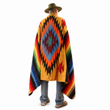 Mustard Mexican Aztec Diamond Blanket – Golden Sky