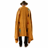 Mustard Mexican Thunderbird Blanket – Desert Amber
