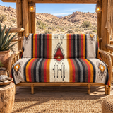 Rust Mexican Aztec Blanket XL – South West Sunset