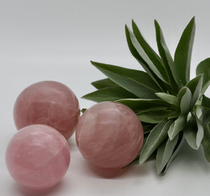 Crystals ~ Madagascar Rose Quartz Balls