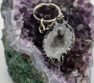 Key Chain~ Mystical Druzy Quartz