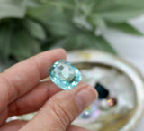 Precious Gemstones-Transparent Aquamarine Cushion Cut