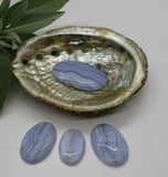 Precious Gemstones-Blue Lace Agate Cabochon 10.5 g-53 ct
