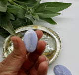 Precious Gemstones-Blue Lace Agate Cabochon 5 g-25 ct