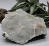 Crystals ~ Apophyllite + Stilbite + Druzy Mineral 293.5 grams