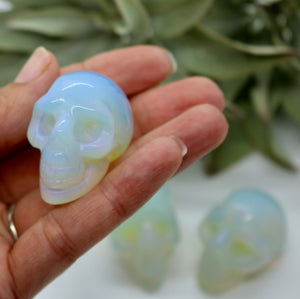 Crystals ~ Opalite Skulls