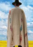 Mexican Blanket ~ Thunderbird (Ivory/White) - SHIPS FREE!