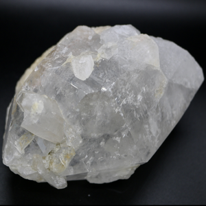 Crystals ~Clear Milky Crystal Quartz Lemurian Large Cluster with Baby point
